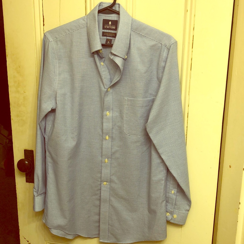 Stafford fitted button up dress shirt